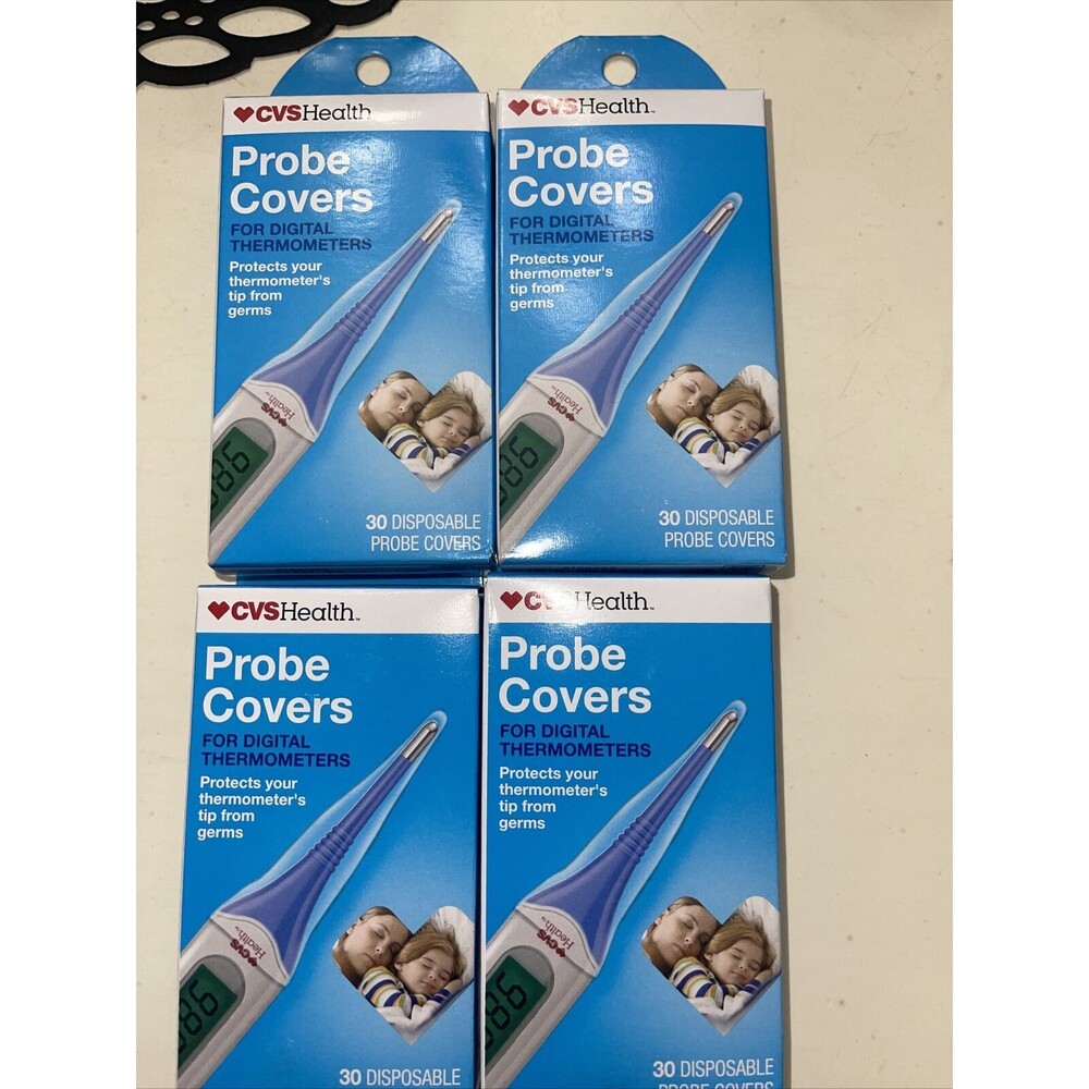 CVS EAR THERMOMETER PROBE COVER 30 PACK 4 PACKAGES (120 COVERS)